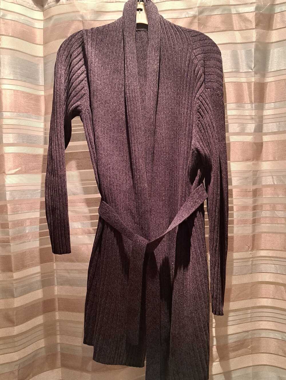 Worthington Essentials Ribbed Knit Belted Cardigan